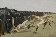 Frederic Remington Touchdown, Yale vs. Princeton, Thanksgiving Day Germany oil painting artist